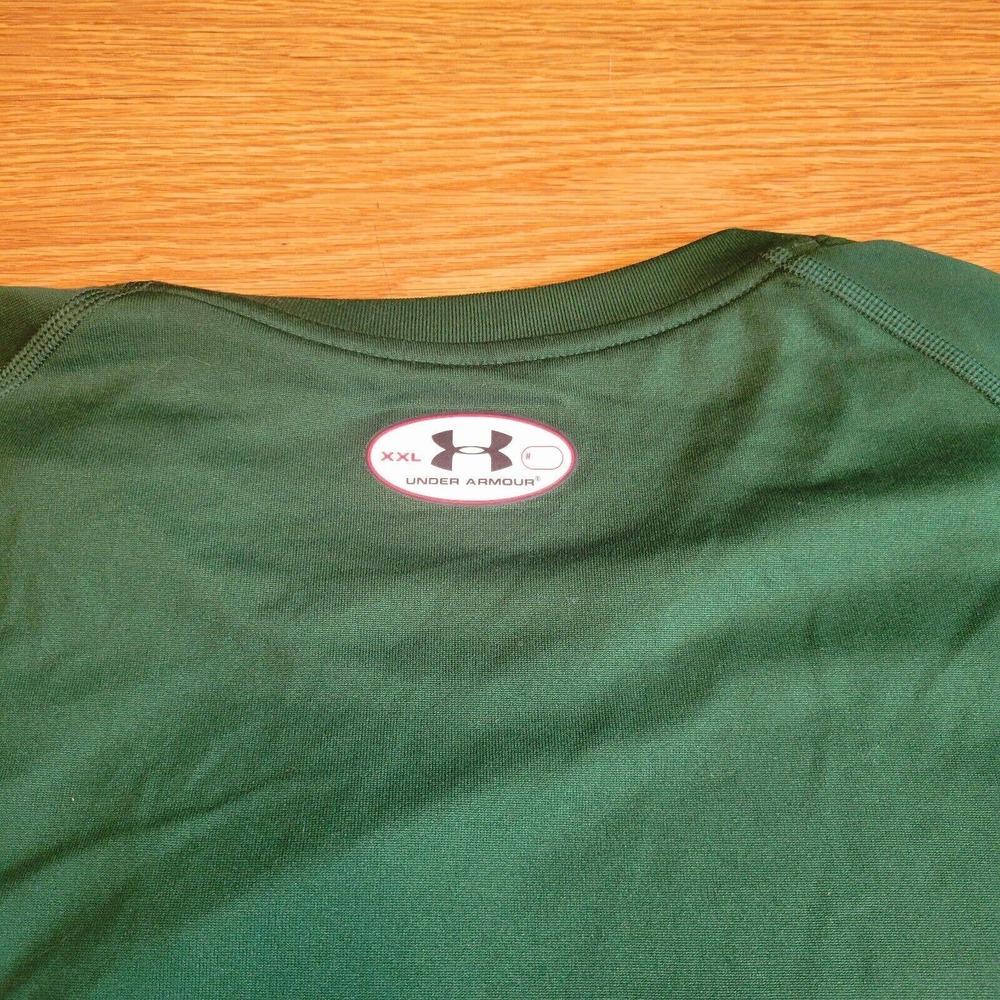 Under Armour Men's Heat Gear T-shirt Size XXL Loose Fit Green NWT - Picture 13 of 14